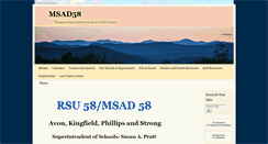 Desktop Screenshot of msad58.org