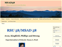 Tablet Screenshot of msad58.org